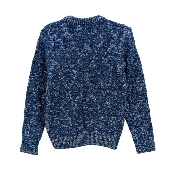 Abercrombie & Fitch Cable Knit Sweater Women Size S Fisherman Heritage Academia - Picture 2 of 11